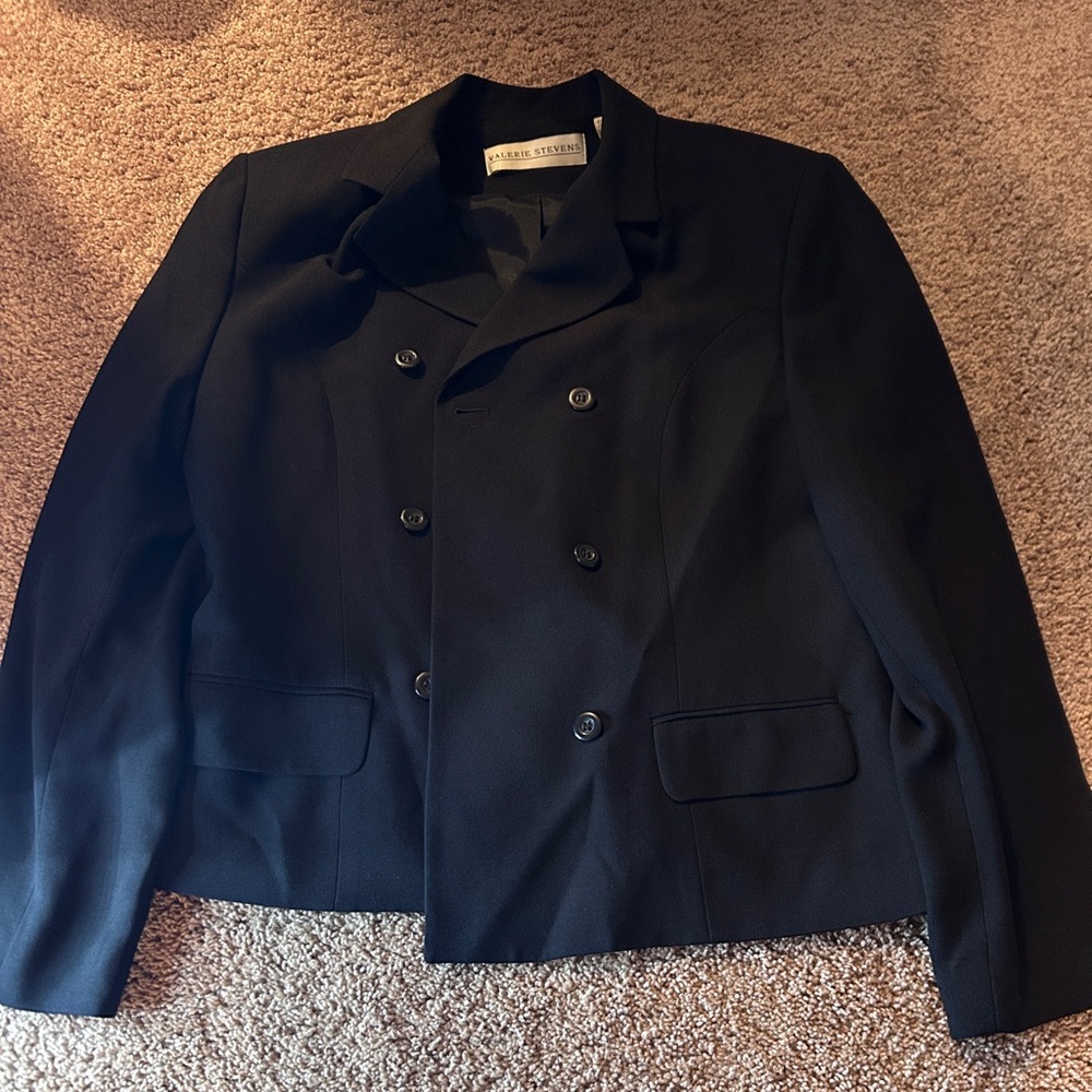 Valerie Stevens Classic Black Blazer